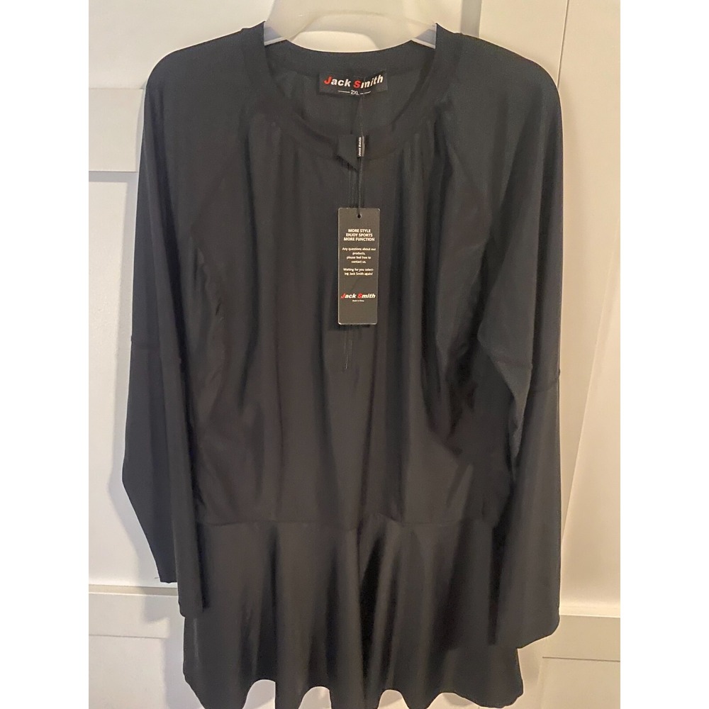 Women's Jack Smith 2XL Sports‎ Dress Long Sleeve Black
